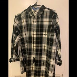 Plaid men’s chaps button up shirt. New with tags.